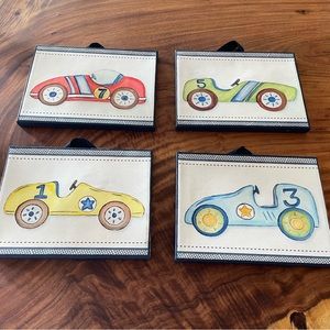 Custom race car canvas paintings